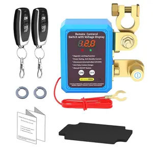 Kill Switch for Car with Led Voltage Display,12V 240A Remote Battery Disconnect Switch Smart Voltage Kill Switch, Car Kill Switch Anti Theft, Remote Battery Kill Switch for Car, Truck, RV outdoorfun