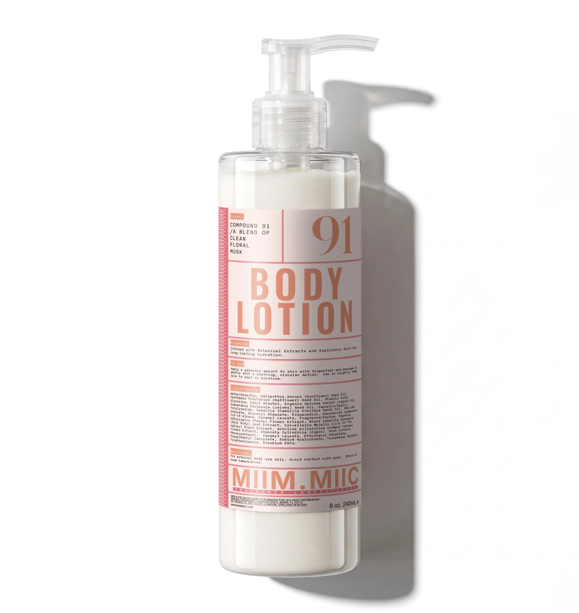 No 91 Clean Floral Musk Moisture Lock Body Lotion