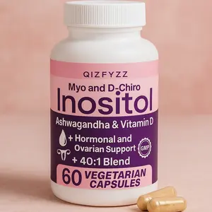 A women-specific inositol combination (Myo-Inositol and D-Chiro Inositol), formulated in a scientifically formulated 40:1 ratio, along with vitamin D3 and Indian ginseng, helps balance hormones and support ovarian health.