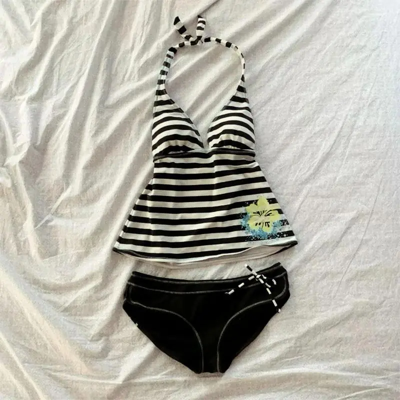 Harajuku Aesthetics y2k Top Women's Sleeveless Striped Tight Clothing Sexy Women's Clothing Korean Casual Sweet Girl Beach Vest