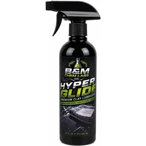 B&M Chem Labs Hyper Glide Premium Clay Lubricant, Scratch-Free, Maximum Lubrication, 16 oz