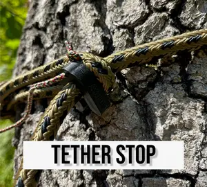 Saddle Hunting Tether Clip stopper - Tethrd Cruzr Trophyline and More