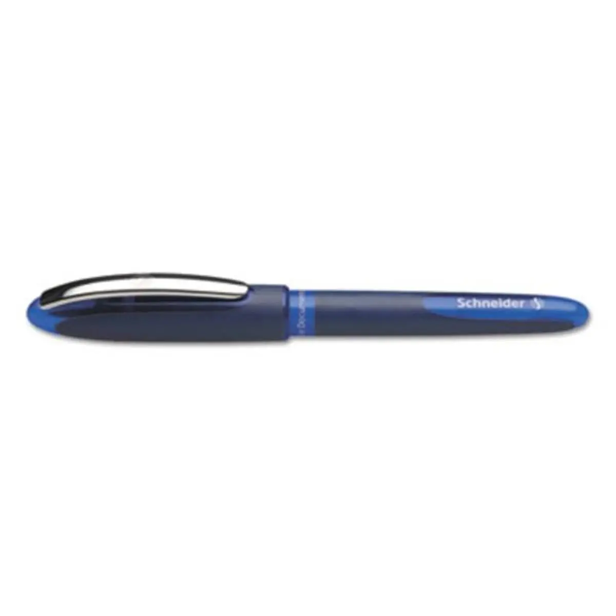 Stride RED183003 0.6mm Schneider One Business Stick Roller Ball Pen, Blue Ink & Barrel - Pack of 10