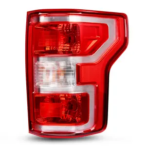 Nilight Passenger Side Taillight Assembly for 2018 2019 2020 Ford F150 F-150 Pickup Truck Right Rear Lamp Replacement OE Style Red Housing with Bulbs and Harness Automotive Motorcycle Headlights