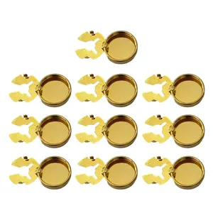 Fashionable Brass Round Cufflinks Button Covers Cuff Links Photo Shoots
