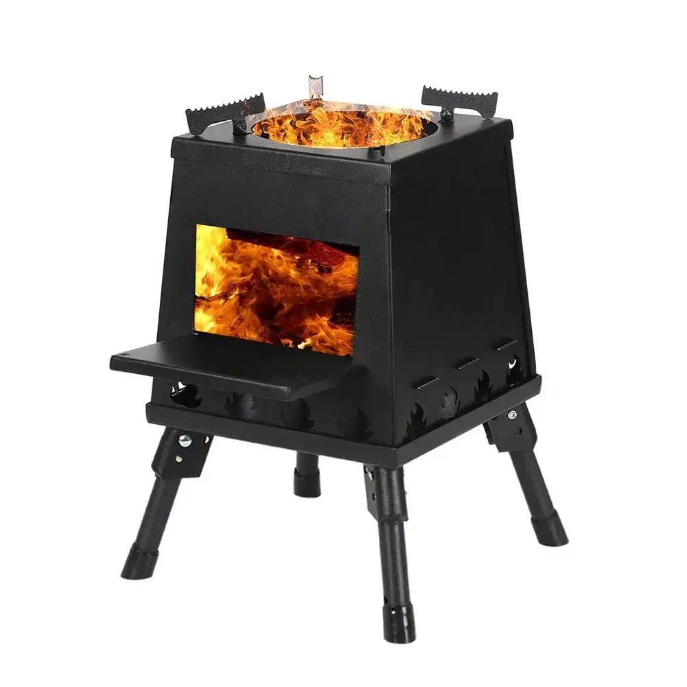 Portable Folding Camping Stove - Lightweight & Durable Outdoor Cooker for Hiking & Camping - 3.6kg Compact Design - 220x220x340mm Unfolded - 240x240x105mm Folded - Easy Storage Bag Included