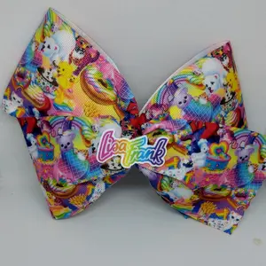 lisa Frank hair bow slip grip
