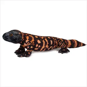 Real Planet™ Black Gila Monster Realistic Plush Stuffed Animal