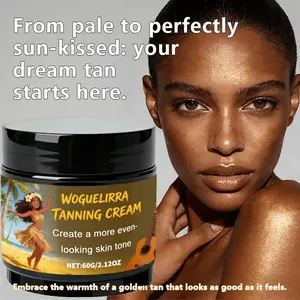Full-Body Sunless Bronzing Cream, Suitable for All Skin Types, Instant Brightening & Moisturizing, Safe & Non-Irritating, Unisex Beauty Cream