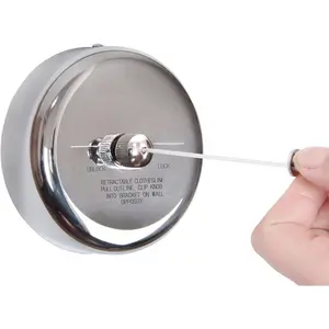 Retractable 304 Stainless Steel Durable Clothesline with Heavy Duty Adjustable Rope for Indoor and Outdoor Shower
