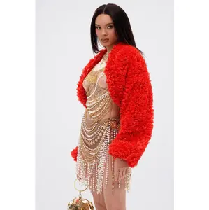FIRED UP CHIFFON SHRUG