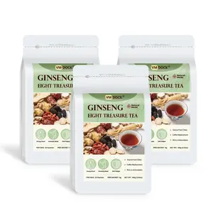 Natural Organic Tea Bags - Ginseng Five Treasures Adult Kidney Tea, a Mix of 8 Precious Ingredients