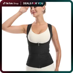 IYDoaMea Body Shaper Corset - Double Waist Trainer, Sweat-Boosting Workout Top, Adjustable Straps For Fitness Gym And Everyday Wearf abdominal belt girdle highwaist shaper clothes Shapewear Womenswear Women Compression Comfort Dealsforyoudays Outdoorfun