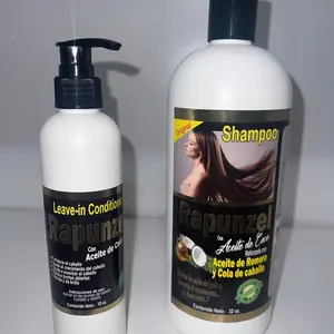 SET SHAMPOO RAPUNZEL DE 32oz & LEAVE-IN-CONDITIONER 10oz para fomentar el crecimiento del pelo Haircare Cleanser Cleansing Comfort