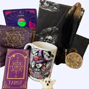 Witchy Book Box Lover - Decorative Halloween Gift Set with Books, Cups, and Multicolor Designs for Kids