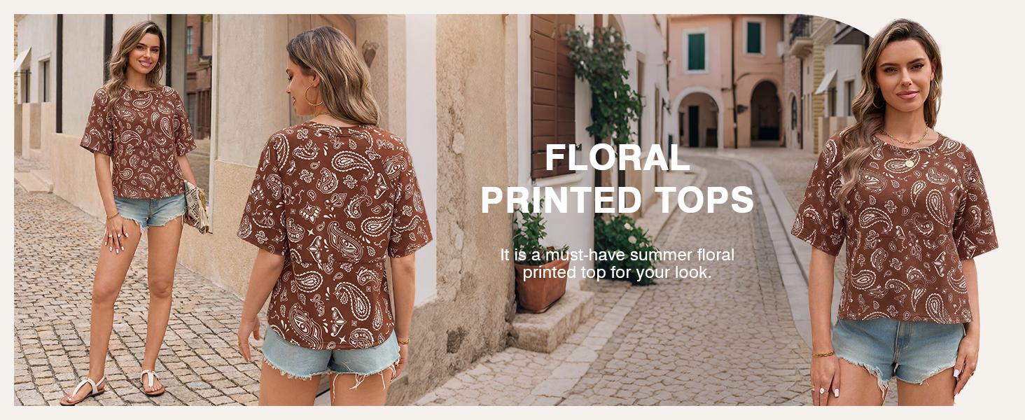 Imily Bela Women's Summer Casual Crewneck Batwing Half Sleeve T-Shirts Solid Color Loose Fit Cute Basic Flowy Tops Tees Blouses Summervibes