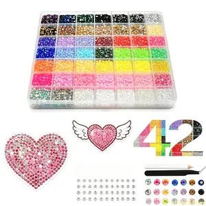 42000Pcs 3mm Jelly Flatback RhinestonesBedazzling Kit with Nail Art, Shoes & DlY Diamond Art, DIY Craft Set for Nail Art & Shoes, Ultimate Creative Gift for Her,graduation gifts,class of 2026,memorial day sale,memorial day deals,new home