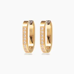 Pavé Trendsetter Hoop Earrings