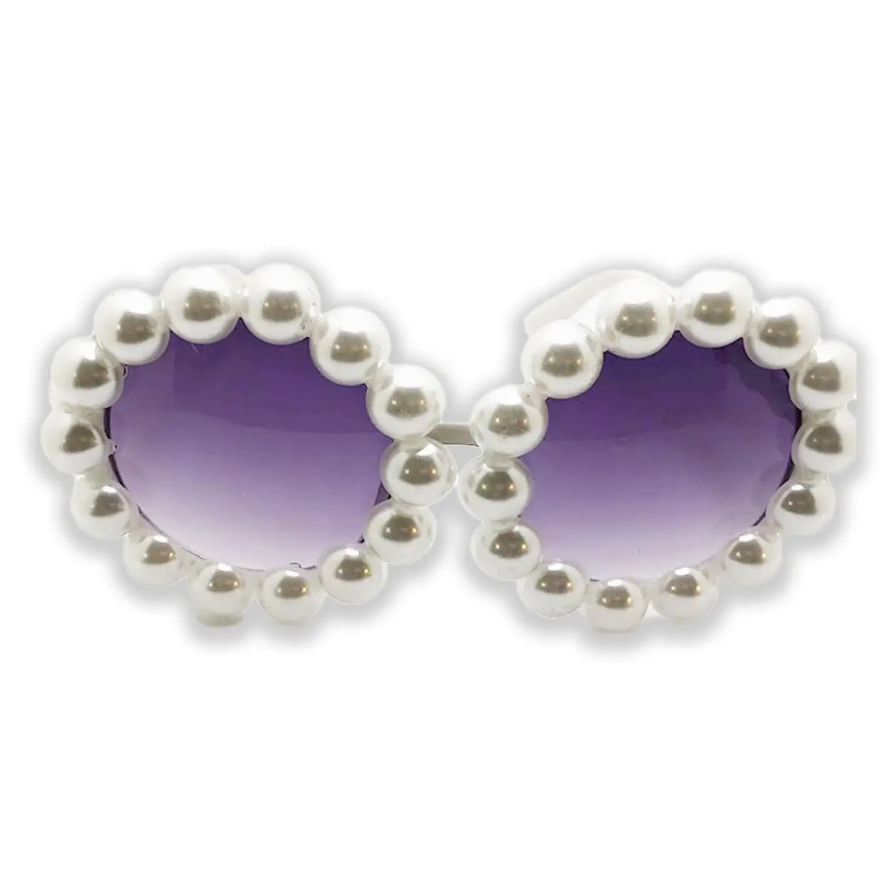 Women's Pretty-Pearly White Sunglasses, Fashion Accessory Eyewear