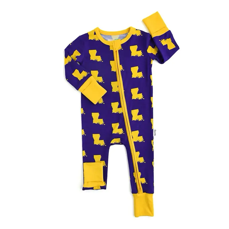 Yellow and Gold Louisiana Onesie -