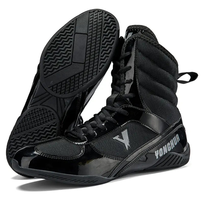 Men's Boxing Training Shoes, Non-slip Wear-resistant Boxing Shoes, Trendy Fashionable Sports Shoes for Boxing & Wrestling Training, Cross Training Shoes, Gym Training Shoes, Sports Athletic Shoes, Sporty Shoes
