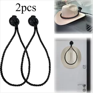 2pcs Cowboy Hat Mounts, Plastic Hat Holders, Portable & Easy-to-Install, for Cars, Trucks, Doors, Western Car Accessories