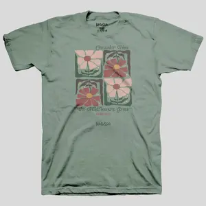 Kerusso Womens T-Shirt Wildflowers