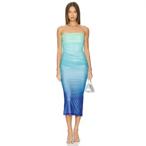 Runaway The Label Kendall Dress in Aqua Ombre