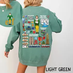 Vintage Christmas Elf Movie 2-sided Sweatshirt, Retro Xmas Movie 90s Tee, Christmas Movie Shirt, Christmas Gifts, Elf Movie Quote Shirt