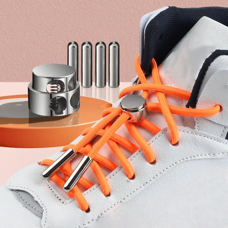 No Tie Shoelace Buckle,  Semi-circular Press Elastic Sports Footwear Shoelace Buckle, Lazy People Shoe Laces, Sports Shoe Accessories for Men & Women