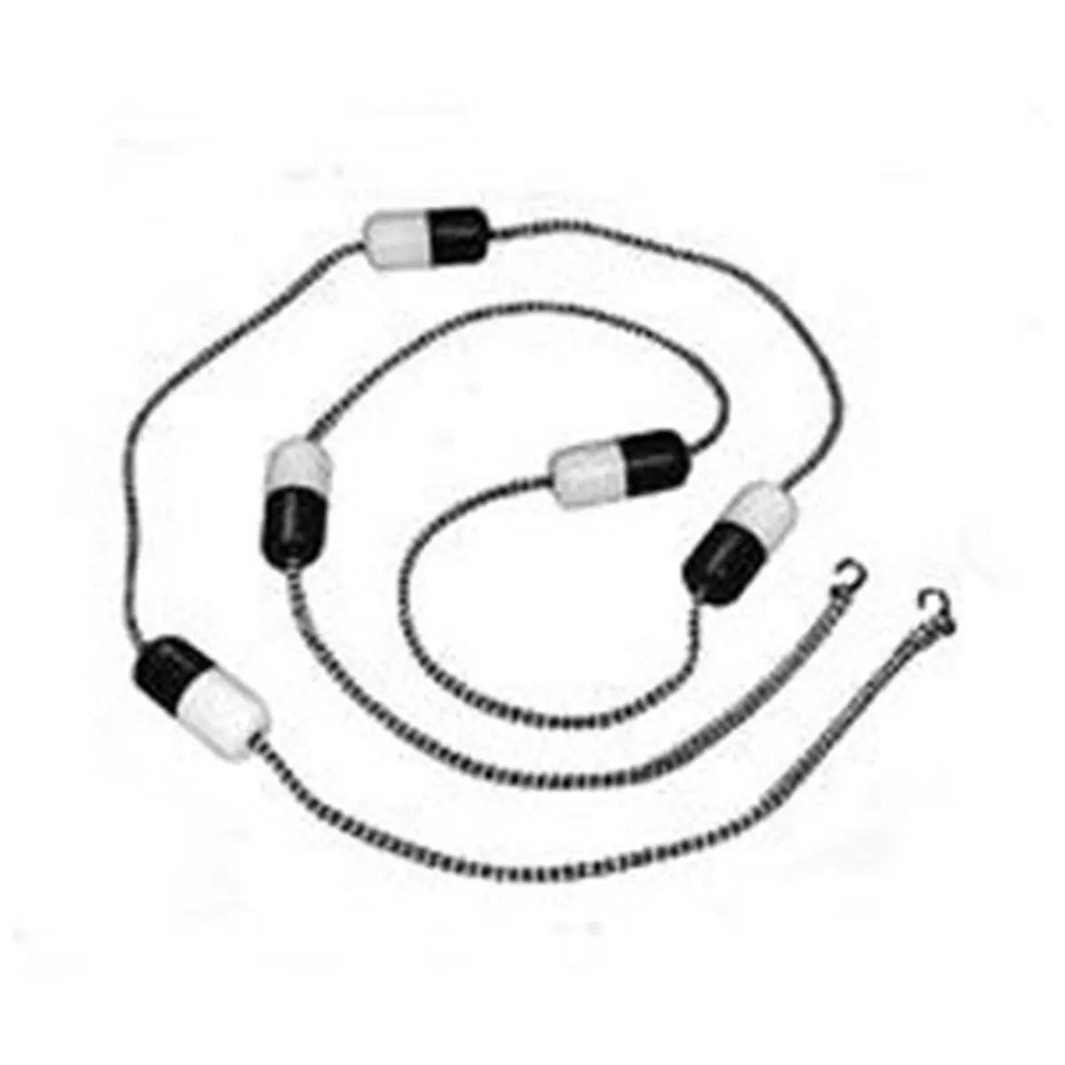 212 MAIN 18 ft. Handmade Braided Rope & Float Markers Kit, Individually Bagged Polypropylene Aquatic Fitness Equipment, Ready-To-Install Completely Assembled Training Set for Water Sports