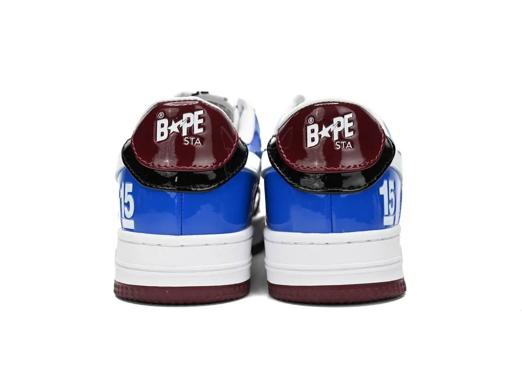 Tri Color Shiny Patent Leather Low Top Skate Shoes With White Star Stitching, Lightweight Non Slip Casual Platform Sneakers, Couple Matching Retro Hip Hop Footwear For Men Women Street Matching Outfits