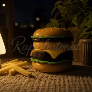 Smooth Cheeseburger-Shaped Home Organizer Storage Bottle, Slider-Shaped Coffee Bean Canister