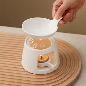 Separate Aromatherapy Diffuser Set, Yoga Beauty Salon Home Fragrance Dispenser, Spa Essential Oil Ceramic Diffuser, Heating Decorative Chocolate Warmer