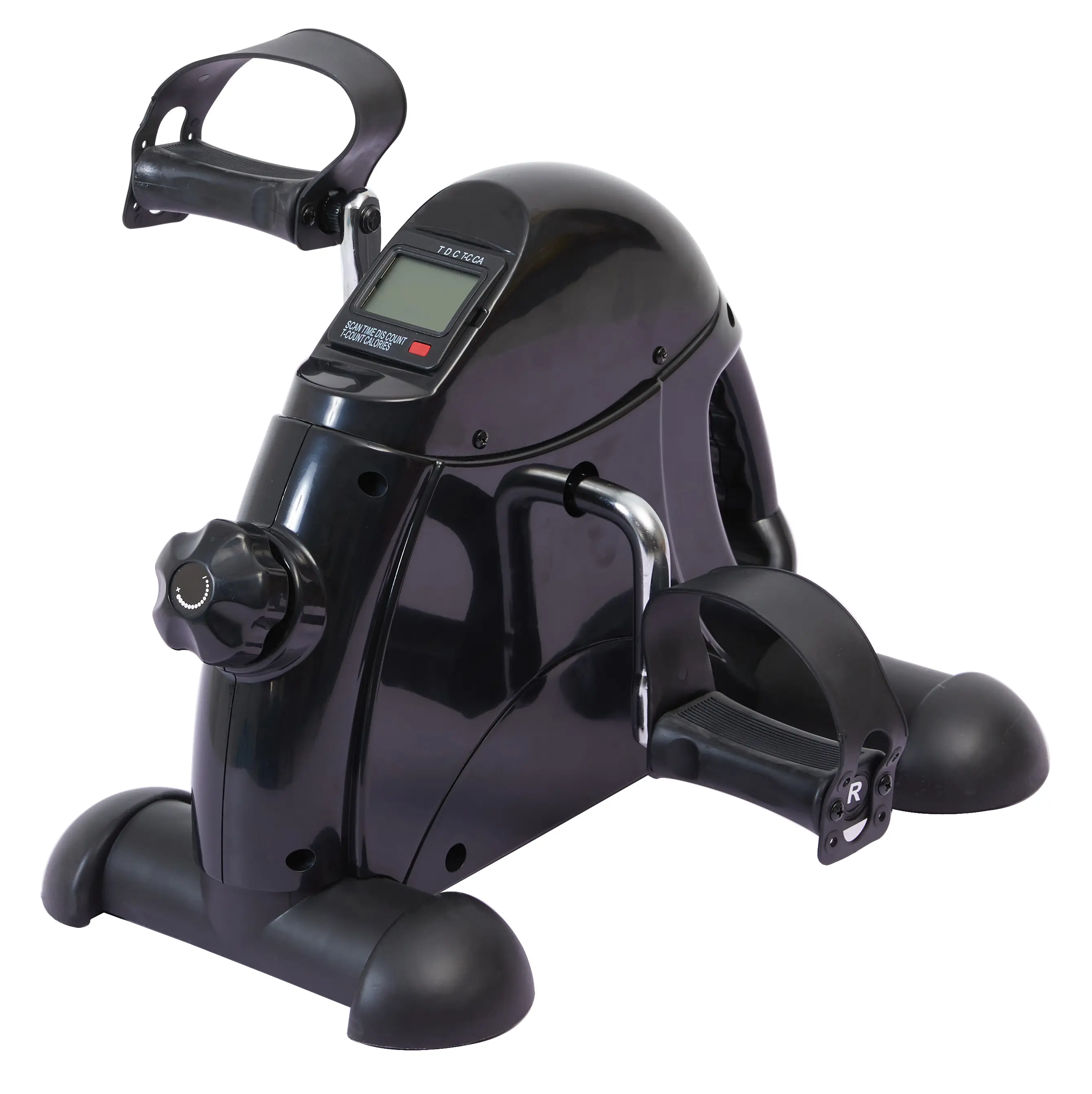 Under Desk Bike Pedal Exerciser Mini Bike for Leg/Arm Bike Mini Peddler with LCD Display for Home/Office