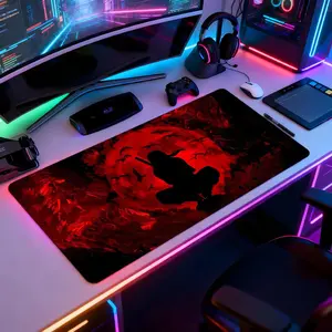 U-Uchihaes I-Itachis N-Narutos Mouse Pad Mousepad Large Gaming LockEdge Thickened Computer Keyboard Table Desk Mat