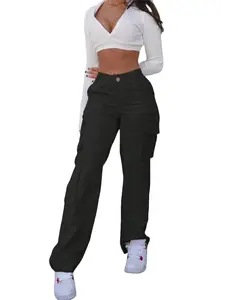 Solid Color Daily Commute Multi-Pocket Work Pants, Comfortable and Practical, Ideal for Office and Casual Wear, Durable and Stylish Design