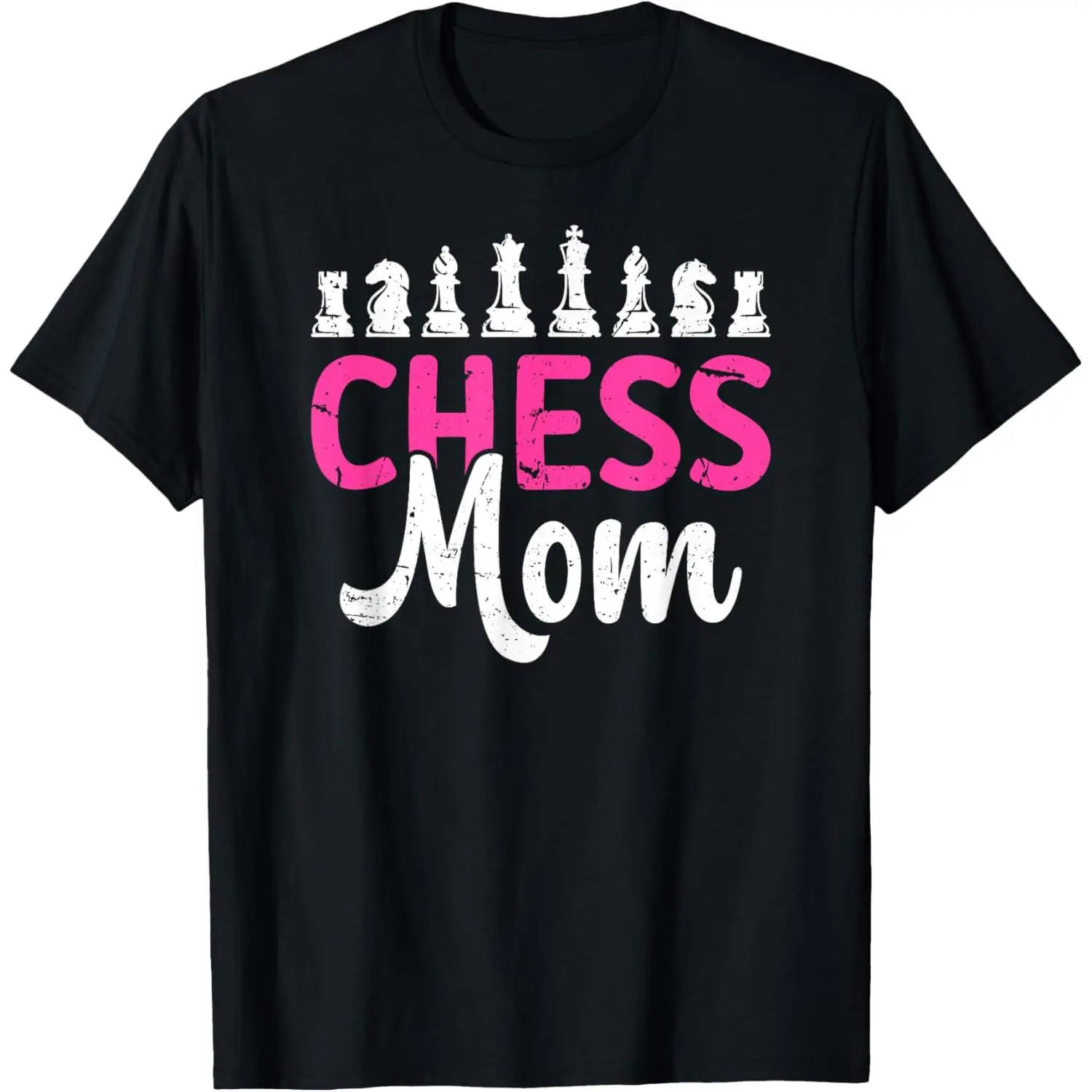 Chess Mom Of A Chess Player Mom Proud Chess Mother T-Shirt Made in USA