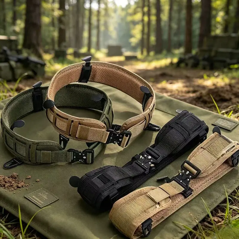 1 Piece Quick Release Tactical Waist Belt, Outdoor CS Multifunctional Field Gear, Cobra Nylon Tactical Belt for Men and Women
