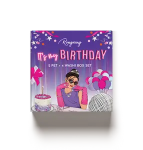 It's My Birthday Pre-cut PET Tape + Washi Box
