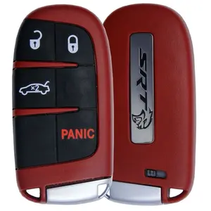 SRT Hellcat Red Key Shell High-Performance Key Shell for SRT Hellcat and other Mopar  Models with Panic Button and Lock Unlock Functions