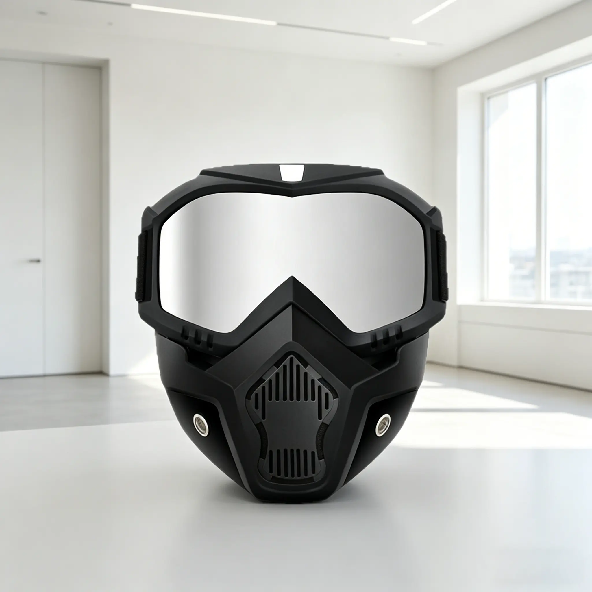 Motorcycle helmet, riding glasses, windproof, sandproof, UV protection, skull-shaped goggles, full-face protection, welding mask, safety goggles