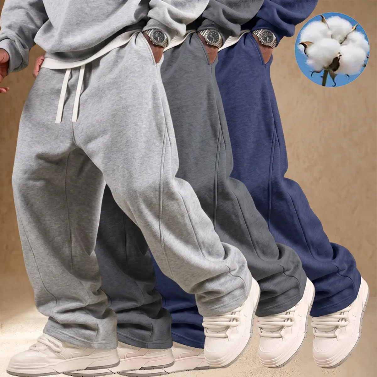Light gray + Dark gray + Deep blue