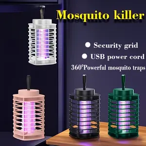 2027 New Model Black Safe & Eco-Friendly Electric Mosquito Killer Lamp - USB Plug-In, Shockproof, No Battery, Long Lifespan, Mosquito Trap, Electronic Zapper for Home & Office Camping Use, Electronic Mosquito Zapper