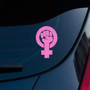 Women’s Rights Fist Sticker, Car Decal, Bumper Sticker, Pro Choice, Feminist, Strong Women, Laptop, Water Bottle, Car, and More K