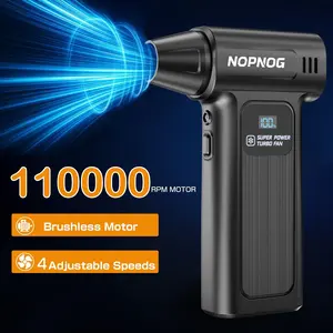 M9 Turbo Jet Fan, 4 Gears 3 Outlet Nozzles,2025 New Jet Fan Dry Blower, Air Blower Super Fast Jet Fan, Multifunctional Jet Blower, 110000 RPM Portable Hand Held Powered Mini Jet Fan Blower For Car Drying Cleaning Blower Tool,Type-C Charging