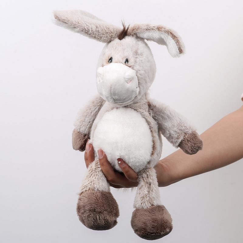 Cute and stylish donkey plush toy, doll, birthday gift, mascot