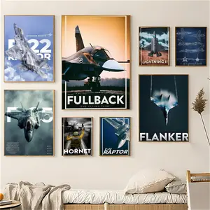 PIKPAKA American Fighter F-22 F-35 Poster HD Waterproof Art Poster For Home, Bar & Café Decor | Fade-Resistant, Non-Sticky, Vibrant DIY Wall Print | Perfect Decorative Poster For Office & Living Room
