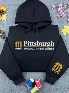 Embroidery Pittsburgh Trauma Medical Center Sweatshirt, Pitt TV Show Sweatshirt, TV show gift