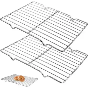 2 Pack Stainless Steel for Baking Sheet, Cooling Rack 11.8" 8.07" Baking Rack,Cooling Rack with ,Cooling Racks for Baking for Cooking and Baking,Oven Pan, Oven & Dishwasher Safe